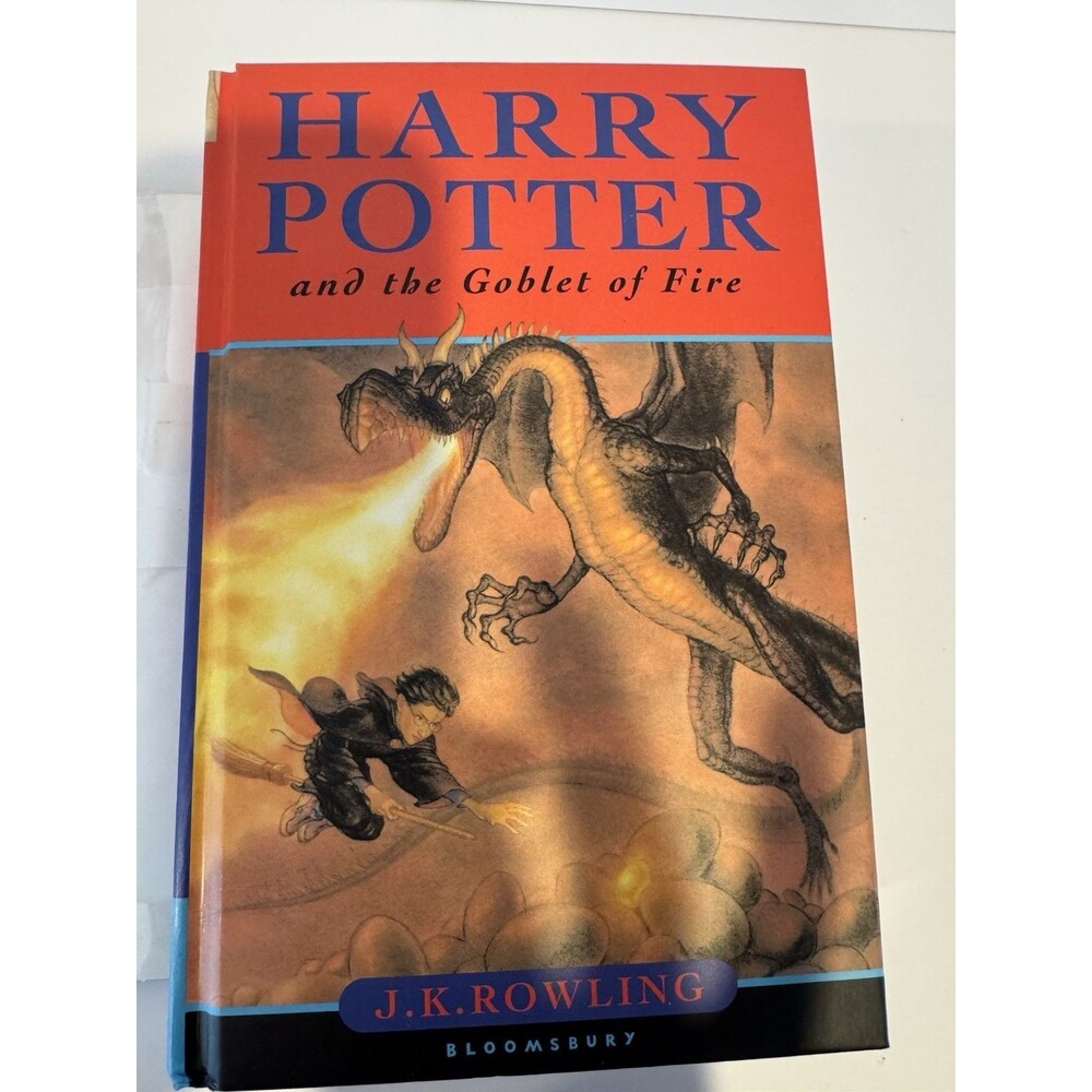 Harry Potter Goblet of Fire J.K. Rowling Hardcover 1st Edition Glasgow with erro - Picture 11 of 12
